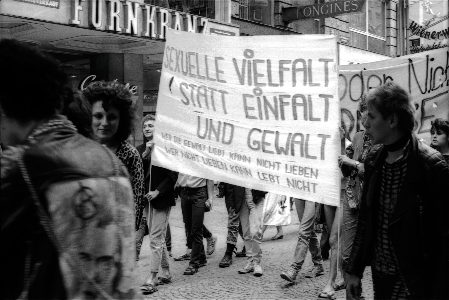 Foto einer feministischen Demonstration in den 1970er-Jahren