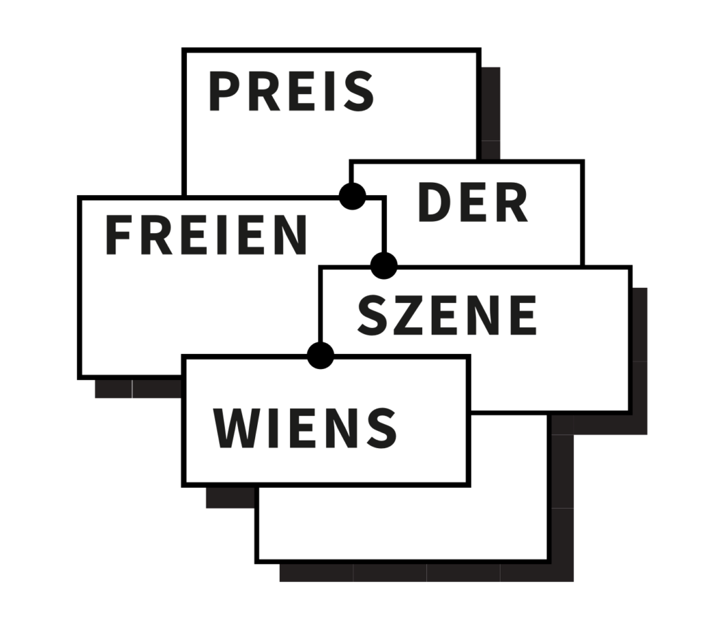 Logo "Preis der freien Szene Wiens" mit Kasterln