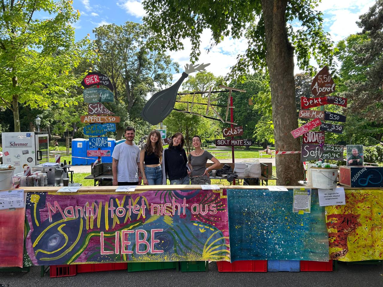 Die Bar bei unserem Fest